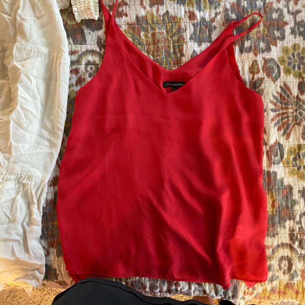 Red boutique tank